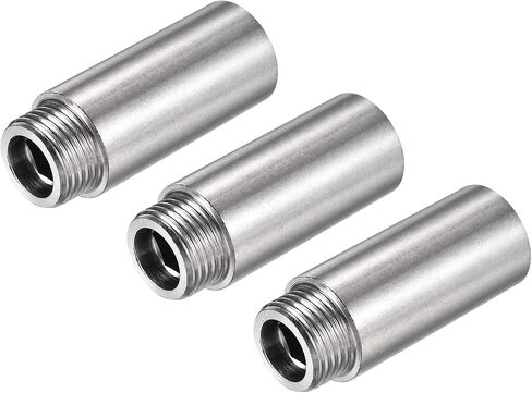MECCANIXITY Stainless Steel Extension Pipe Fitting 30mm G1/2 Female to G1/2 Male Thread Reducer Coupling Adapter Connector Pack of 3 in Saudi Arabia