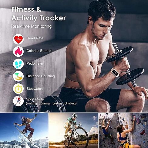 ساعة ذكية مع سماعات أذن، ساعة 2 في 1 مع سماعات أذن لنظام Android iOS يمكنها استقبال المكالمات والرسائل ومتتبع النوم وعداد السعرات الحرارية للرجال والنساء والأطفال (أسود باهت) in Saudi Arabia