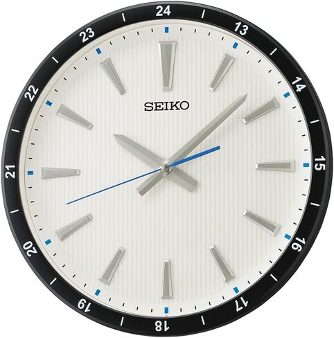 Seiko 14 Inch Kao Wall Clock, Black in Saudi Arabia