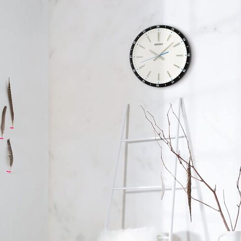 Seiko 14 Inch Kao Wall Clock, Black in Saudi Arabia