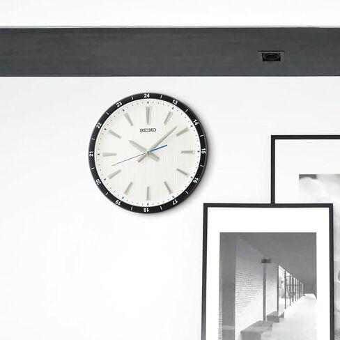 Seiko 14 Inch Kao Wall Clock, Black in Saudi Arabia