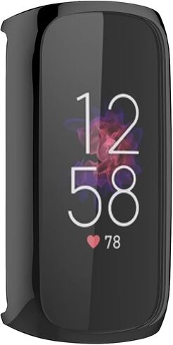 FitTurn 3 Packs Screen Protector Compatible with Fitbit Luxe Fitness and Wellness Tracker Ultra Slim Soft Full Cover Case Repalement Accessories -Soft, Convenient and Practical (Gold,RoseGold,Pink) in Saudi Arabia