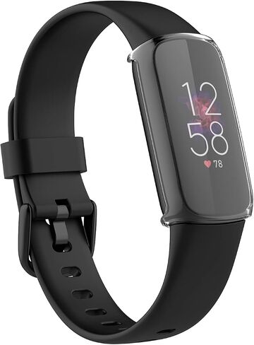 FitTurn 3 Packs Screen Protector Compatible with Fitbit Luxe Fitness and Wellness Tracker Ultra Slim Soft Full Cover Case Repalement Accessories -Soft, Convenient and Practical (Gold,RoseGold,Pink) in Saudi Arabia