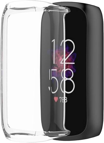 FitTurn 3 Packs Screen Protector Compatible with Fitbit Luxe Fitness and Wellness Tracker Ultra Slim Soft Full Cover Case Repalement Accessories -Soft, Convenient and Practical (Gold,RoseGold,Pink) in Saudi Arabia