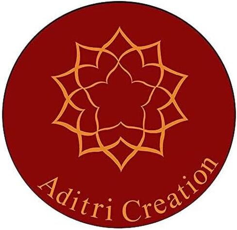 Set of 2 Mat Aasan Round Velvet Pooja Cloth Mat Aasan Decorative Cloth with Sequence Work for Indian Traditional Multipurpose Pooja Festival Decorations Item & Article(Size:- 11" X11")(Red and Green) in Saudi Arabia