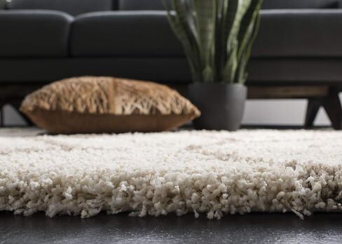 SAFAVIEH Hudson Shag Collection Runner Rug - 2'3" x 6', Ivory & Beige, Moroccan Trellis Design, Non-Shedding & Easy Care, 2-inch Thick Ideal for High Traffic Areas in Living Room, Bedroom (SGH280D) in Saudi Arabia