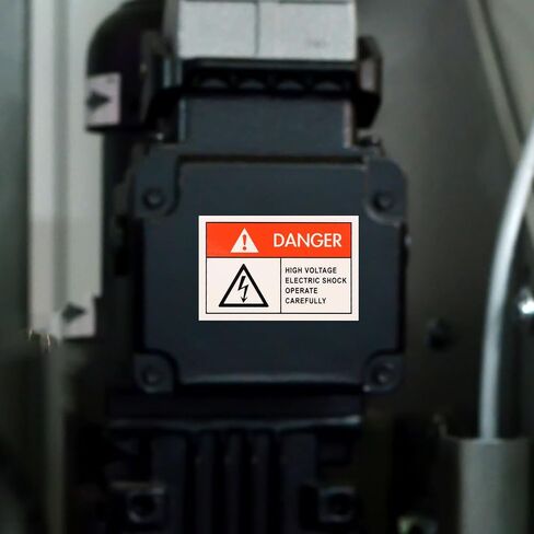 IMIKEYA 10Pcs Danger Warning Stickers High Voltage Warning Label Electrical Shock Hazard Vinyl Stickers for Machine Shop Factory Road in Saudi Arabia