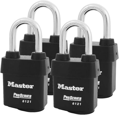 Master Lock - Four (4) High Security Pro Series Padlocks 6121NKALF-4 w/BumpStop Technology in Saudi Arabia