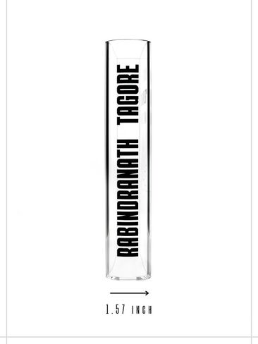 Book Vase for Flowers, Clear Acrylic with Foot for Stability, Unique and Stylish Home Decor, Personalized with Great Philosopher's Quote, Perfect for Birthday, Mother's Day, Book Lover in Saudi Arabia