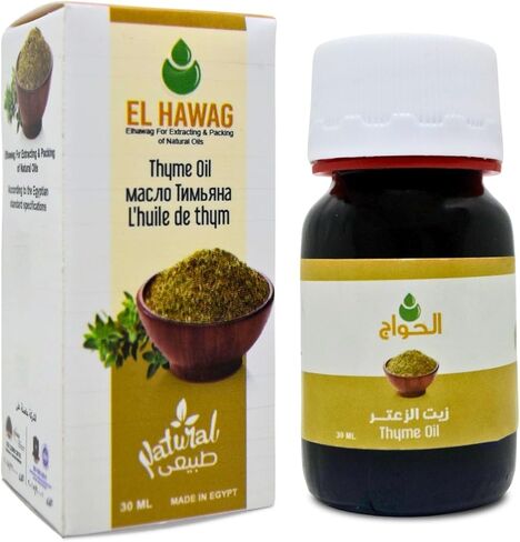 زيت الزعتر الحواج 1 عبوة من زيت الزعتر الحواج المعصور على البارد، طبيعي ممتاز، نقي، غير مخفف للطعام والعناية بالشعر، بكر بدون إضافات، غير معدل وراثيًا، حلال (1 أونصة / 30 مل) زيت الزعتر الحواج in Kuwait