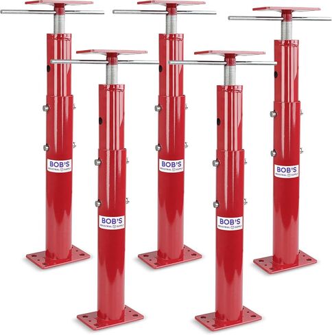 BISupply Basement Floor Jack 19" - 36" Adjustable Support Beam House Jack Post - Floor Lifting Joist Beam Brace for Cellar Ceiling 9700 lbs Max Capacity Screw Pole Jack - 5 Pack in Saudi Arabia