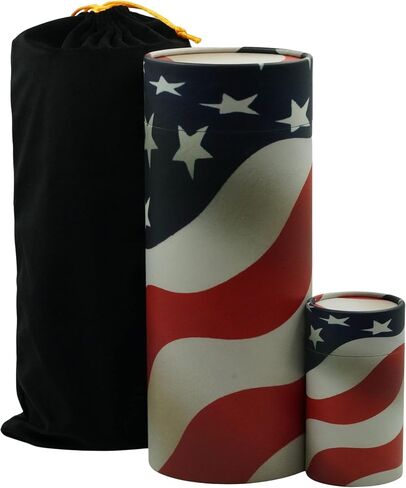 Casket Depot Patriot Adult Size Biodegradable and Environmentally Friendly urn, Scattering Urns for Human Ashes Patriot, Holds Up to 250 Cubic Inches. in Saudi Arabia