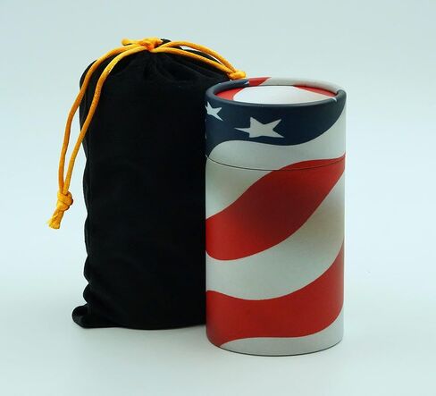 Casket Depot Patriot Adult Size Biodegradable and Environmentally Friendly urn, Scattering Urns for Human Ashes Patriot, Holds Up to 250 Cubic Inches. in Saudi Arabia