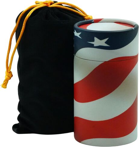 Casket Depot Patriot Adult Size Biodegradable and Environmentally Friendly urn, Scattering Urns for Human Ashes Patriot, Holds Up to 250 Cubic Inches. in Saudi Arabia