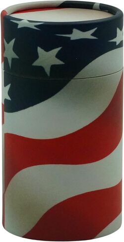 Casket Depot Patriot Adult Size Biodegradable and Environmentally Friendly urn, Scattering Urns for Human Ashes Patriot, Holds Up to 250 Cubic Inches. in Saudi Arabia