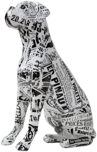 Creative Painted Art Water Transfer Room Color Boxer Dog Decorations Home Entrance Wine Cabinet Office Decor Resin Crafts (RC) in Saudi Arabia