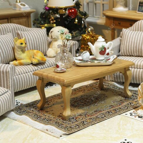 iLAND Miniature Dollhouse Accessories for Dollhouse Furniture Antique, Glass Vases w/ Dried Flowers Set (Elegant 4pcs) in Kuwait