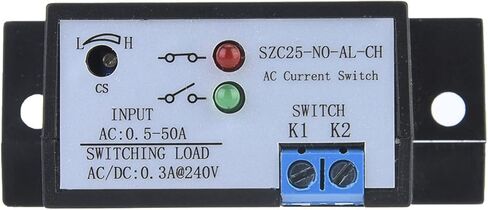 Current Switch, Self-Powered Current Sensing Switch SZC25-NO-AL-CH AC 0.5-50A Adjustable Normally Current Sensing for in Saudi Arabia