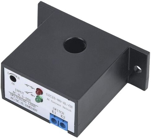 Current Switch, Self-Powered Current Sensing Switch SZC25-NO-AL-CH AC 0.5-50A Adjustable Normally Current Sensing for in Saudi Arabia