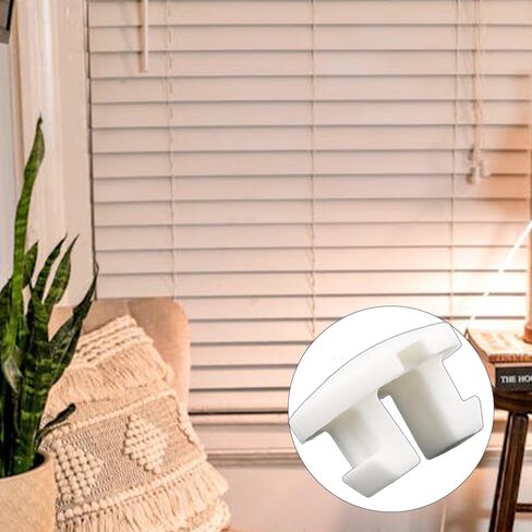 12Pcs Bottom Rail Cord Cover Button White Color Tape Lock Plug, Blinds Bottom Rail Cord Cover Buckle for Faux Wood Bottom Rail Repair Parts for Horizontal Blinds in Saudi Arabia