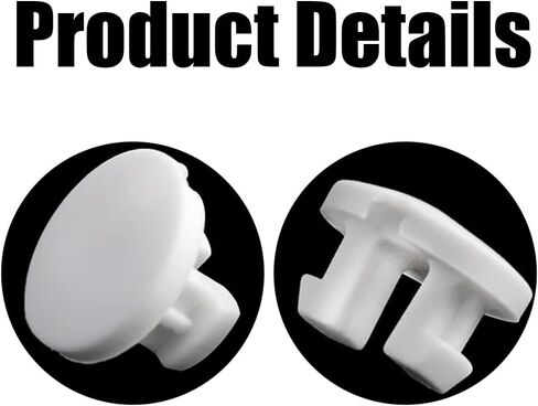 12Pcs Bottom Rail Cord Cover Button White Color Tape Lock Plug, Blinds Bottom Rail Cord Cover Buckle for Faux Wood Bottom Rail Repair Parts for Horizontal Blinds in Saudi Arabia