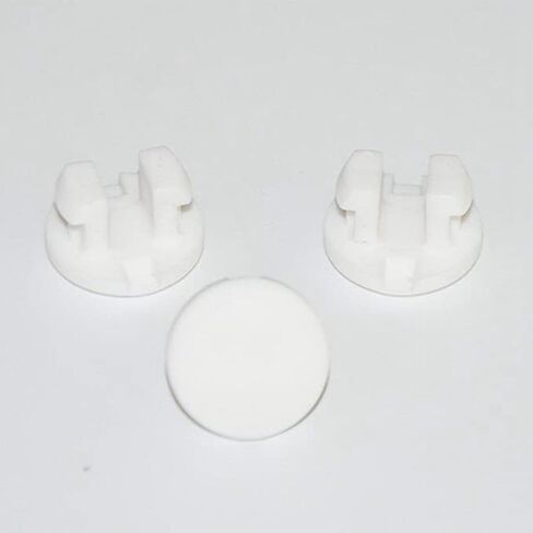 12Pcs Bottom Rail Cord Cover Button White Color Tape Lock Plug, Blinds Bottom Rail Cord Cover Buckle for Faux Wood Bottom Rail Repair Parts for Horizontal Blinds in Saudi Arabia
