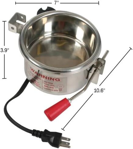 سدادة غلاية بديلة سعة 6 أونصة مع نمط منسدل مع مقبض لآلات الفشار سعة 6 أونصة - جزء OEM مع قابس ثلاثي الشق من Great Northern Popcorn in Kuwait