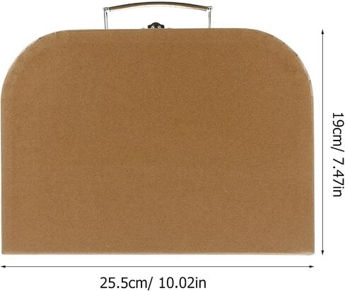 Suitcase Storage Boxes with Handle, Decorative Thickened Paper Box Small Packing Suitcase Wrapping Bag Party Favor in Saudi Arabia