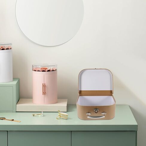Suitcase Storage Boxes with Handle, Decorative Thickened Paper Box Small Packing Suitcase Wrapping Bag Party Favor in Saudi Arabia