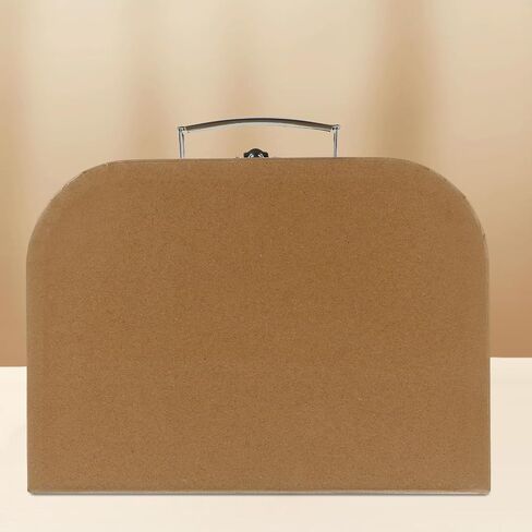 Suitcase Storage Boxes with Handle, Decorative Thickened Paper Box Small Packing Suitcase Wrapping Bag Party Favor in Saudi Arabia