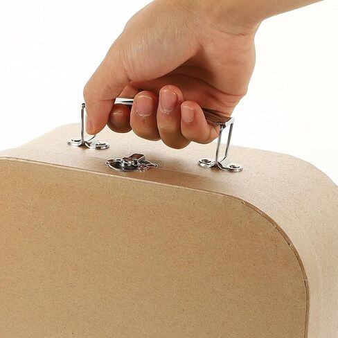 Suitcase Storage Boxes with Handle, Decorative Thickened Paper Box Small Packing Suitcase Wrapping Bag Party Favor in Saudi Arabia