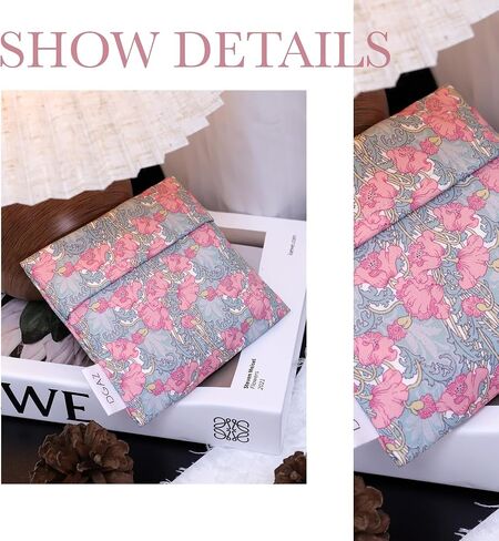DGAZ Sanitary Napkin Storage Bag, Period Bag for Teen Aged Girls, Portable Period Bag for Panty Liners/Menstrual Cup/Small Tampons，Mini Makeup Bag for Purse in Saudi Arabia