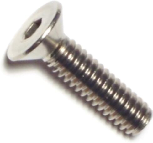 014973181864 براغي برأس مسطح، 1/4-20 × 1، قطعة-10 in Kuwait