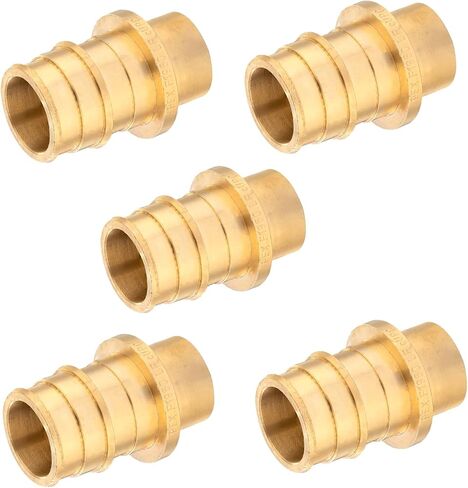 5-Pack GUOFIS PEX A Expansion Brass Fittings,3/4"x1/2" PEX-A Male Sweat Adapter Only for Pex-a Tubing(ASTM F1960) in Saudi Arabia