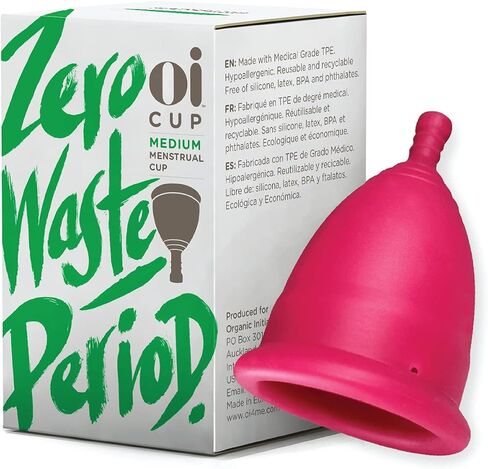 Oi | Organic Initiative - Menstrual Cup | Large - Adult, Wear for 12 hrs | Reusable, Leak Free (30ml) | Tampon and Pad Alternative in Kuwait