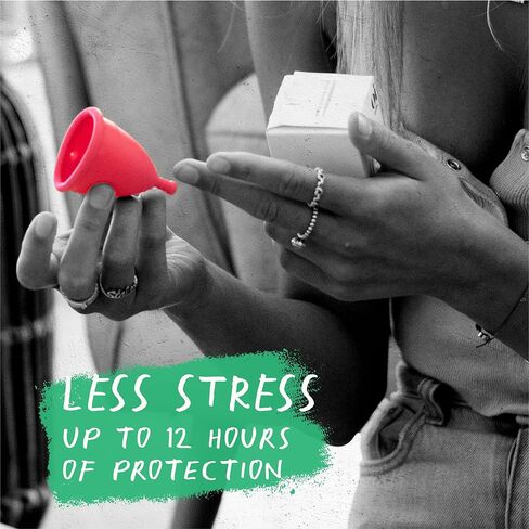 Oi | Organic Initiative - Menstrual Cup | Large - Adult, Wear for 12 hrs | Reusable, Leak Free (30ml) | Tampon and Pad Alternative in Kuwait
