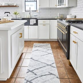nuLOOM 2x8 Thigpen Contemporary Area Rug, Grey, Abstract Lines, Non-Slip Backing, Stain Resistant, for Bedroom, Dining Room, Living Room, Hallway, Office, Kitchen, Entryway