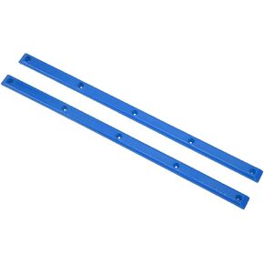 VBESTLIFE 2Pcs Skateboard Rails Protector Wear-Resistant Flexible Ribs Bones Board Rails with Mount Screws(Blue) Cycling