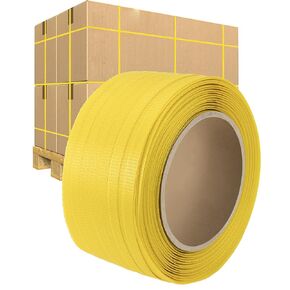 Poly Strapping,Heavy Duty Packaging Banding Strapping,1/2" x 500' Polyester Pallet Strapping,300 lbs Break Strength Polyester Strapping for Banding Packing Pallet Wooden (1/2inch x 500feet)