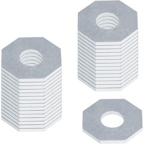 30 حزمة من غسالة القنوات ذات الدعامة المركزية، لوحة غسيل مثمنة مسطحة 1-3/8 بوصة، لقناة تبختر 1-5/8 بوصة تناسب مسمار 1/2 بوصة، فولاذ مجلفن كهربائيًا in Kuwait