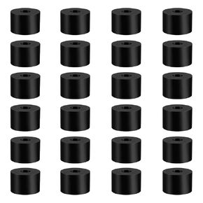 24pcs Rubber Bushing 1-1/5 Inch OD x 3/8 Inch ID x 3/4 Inch Thick Multi Purpose Rubber Spacer Flat Washers Black Brushcutter Fuel Tank Bushing Round Washer for Home Car Accessories