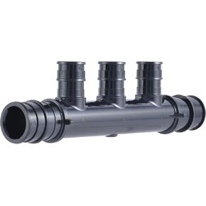 SharkBite 4 Port PEX Expansion Poly Tee, 3/4 Inch Closed Trunk with 1/2 Inch Outlet, Multi Line Water Manifold Plumbing Fittings for PEX-A Tubing, UAMPT4C