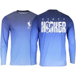 Dirty Hooker Fishing Gear Dry Fit Long Sleeve Fishing Shirt for Men Special Edition - Uv Protection Long Sleeve Shirt Men