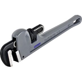 Aluminum Pipe Wrench Set, 10" 14" 18" 24"(4 Pack) Adjustable Straight Handle Plumbing Wrench Set, Heavy Duty Plumbers Tool with Drop Forged Jaw,Exceed the Standard GGG
