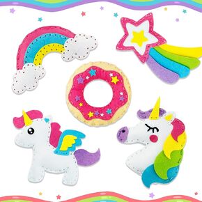 dooipoo Sewing Kit for Kids, Make Your Own Felt Animals Craft Kit, Learn to Sew Kit for Beginners, Funny DIY Animal Craft Set for Boys and Girls Age 7-12