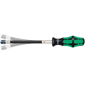 Wera 5028160001 Kraftform 392 Hexagon Flexible Shaft Bitholding Screwdriver, 1/4" Head, 177mm Blade Length, MULTI