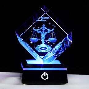 3d Crystals Leo Zodiac Astrology Gifts For Women Men,Leo Glass Figurine Decor Constellation Stuff July Auguest Birthday Gifts For Girlfriend Woman Aunt Wife Keepsake Sign Decor Symbolic: Sober