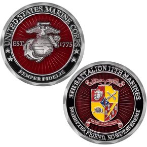 USMC 1st Battalion 3rd Marines Challenge Coin – Marine Corps 1/3 Unit Coin 1stBn, 3rd Marines Coin | Disabled USMC Vet Owned Small Business