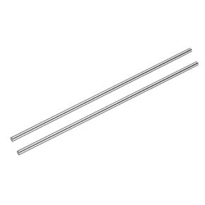 uxcell 2 Pcs Linear Motion Rod Shaft Guide 8mm x 450mm (0.315" x 17.72") Hardened Chrome Plated Steel Linear Rail Rod for 3D Printer, CNC Machine