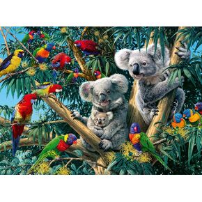 Ravensburger Koalas in a Tree 500 Piece Jigsaw Puzzle for Adults - 14826 - Every Piece is Unique, Softclick Technology Means Pieces Fit Together Perfectly